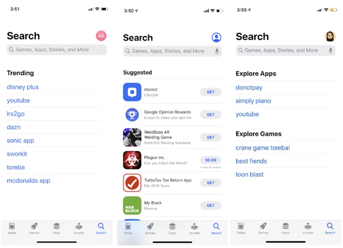 Apple is testing the UI of its Search Tab